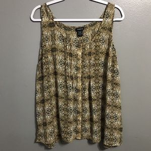 Torrid Animal Print Semi Sheer Tank Size 2
